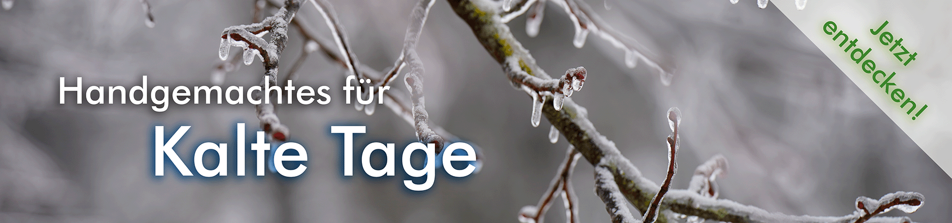 Teaser Winter Frostige Landschaft - warme Produkte